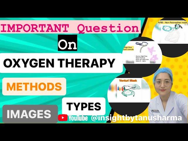 Oxygen therapy class, Methods of oxygen administration #medicallectures #oxygentherapy #Typesofmasks