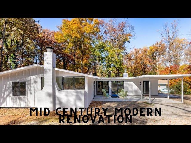 Inside look at a MID CENTURY MODERN renovation for under 500k.