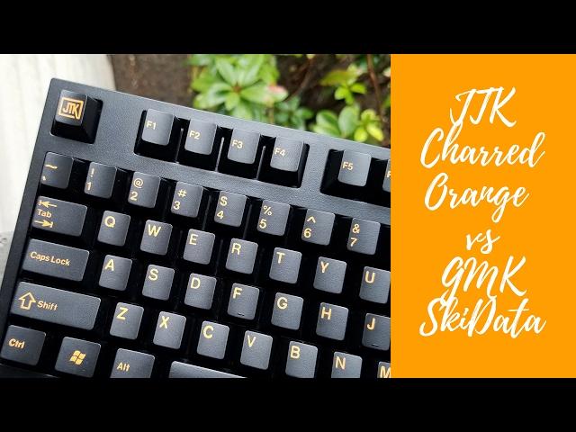 GMK Skidata vs JTK Charrred Orange (Orange on Black)