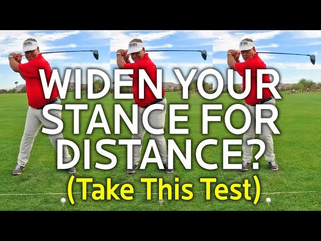 Take This Stance Width Driver Test:  Find Out How Wide?