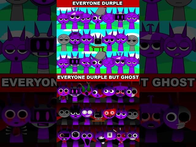 EVERYONE IS DURPLE GHOST vs DURPLE NORMAL | Ultimate MIXED FORM Showdown!