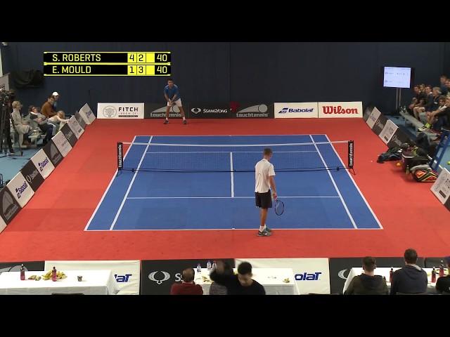 touchtennis Mould vs World No1 Roberts (set point)