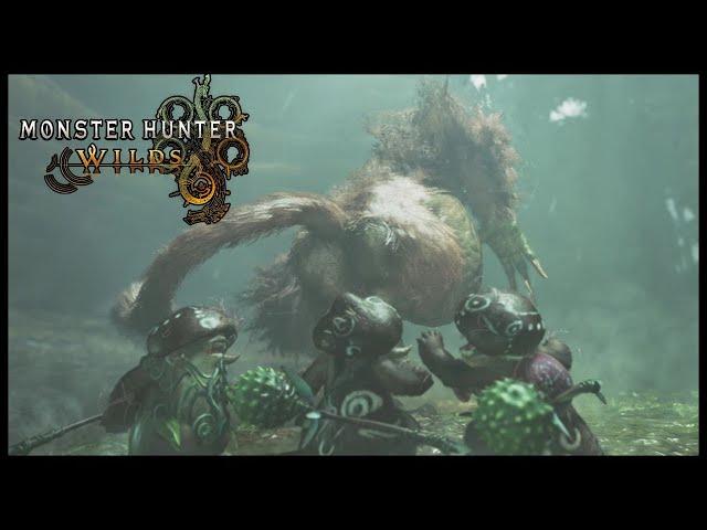 Congalala Fart Blasting Hunter & Lynians Cutscene - Monster Hunter Wilds