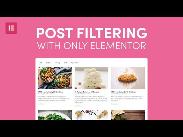 How to make post category filter for your blog page with Elementor and Wordpress