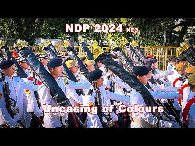 National Day Parade 2024 - Uncasing of Colours (NE3) | Singapore
