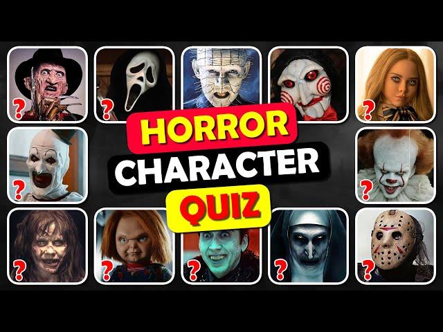 Guess the Horror Character Quiz  Chucky, Ghostface, Pennywise & More