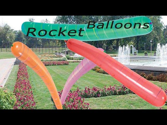 Rocket balloons video great outdoor park fun