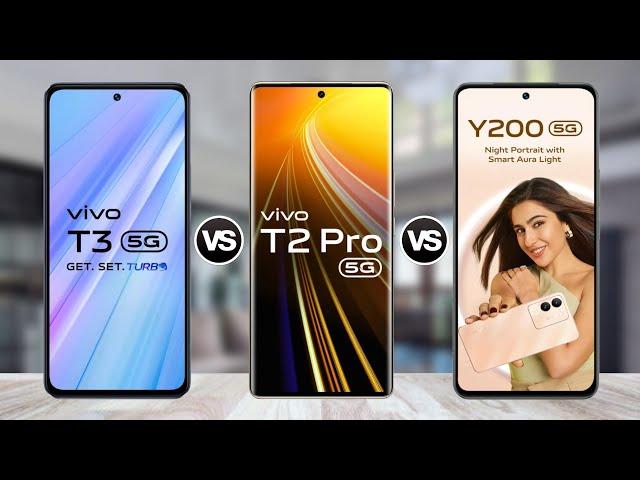 ViVO T3 5G Vs ViVO T2 Pro 5G Vs ViVO Y200 5G