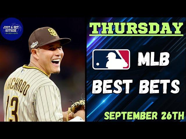 MLB Best Bets, Picks, & Predictions for Today, September 26th!