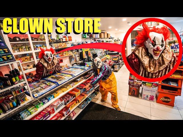 IF YOU EVER SEE A CLOWN CONVENIENCE STORE, DO NOT BUY ANYTHING FROM IT! (THE SNACKS WERE FAKE)