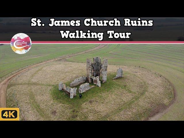 ST. JAMES CHURCH RUINS  |  A "HILLTOP" RUIN in NORFOLK?  Time Team Discoveries & More | Walking Tour