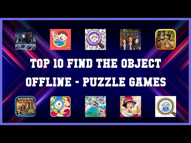 Top 10 Find The Object Offline Android Games