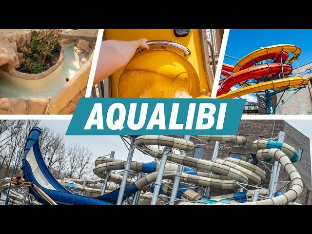 Belgium's LARGEST Water Park: Aqualibi - All Water Slides 2024