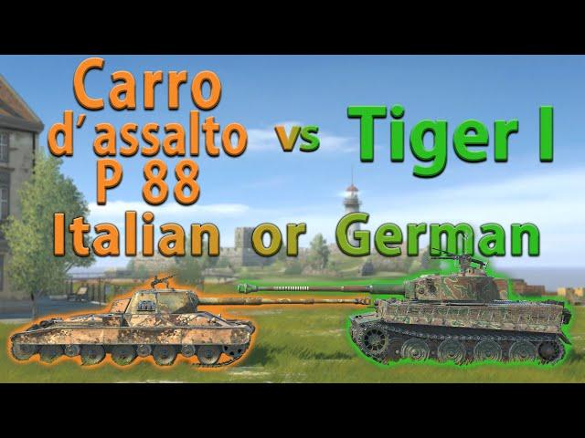 WOT Blitz Face Off || Carro d'assalto P.88 vs Tiger I