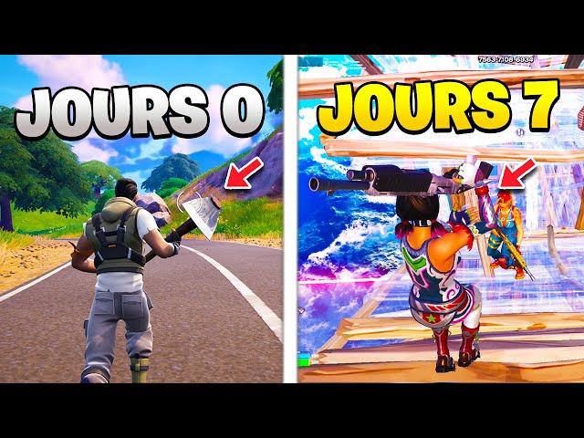 7 JOURS pour TRIPLER ton NIVEAU sur FORTNITE