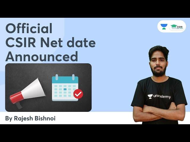 Official CSIR Net Date Announced || By Rajesh Bishnoi #shorts