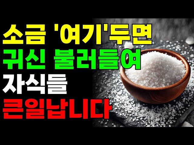 소금단지 이곳에 두면 정말 큰일납니다 | 재물운 올리는 부자 풍수인테리어 | 금전운 | 재물복 | 소금풍수 | 부자