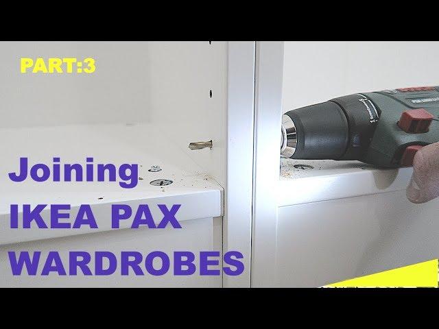 How to join Ikea Pax wardrobes together