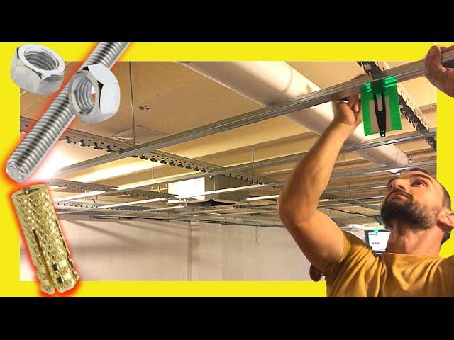  How to Make Drywall CEILING With Metal FRAMING Studs  Saw Profile