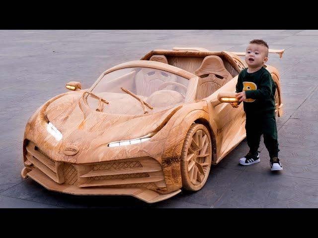 Wood Carving - CR7's Bugatti Centodieci - ND WoodWorking Art