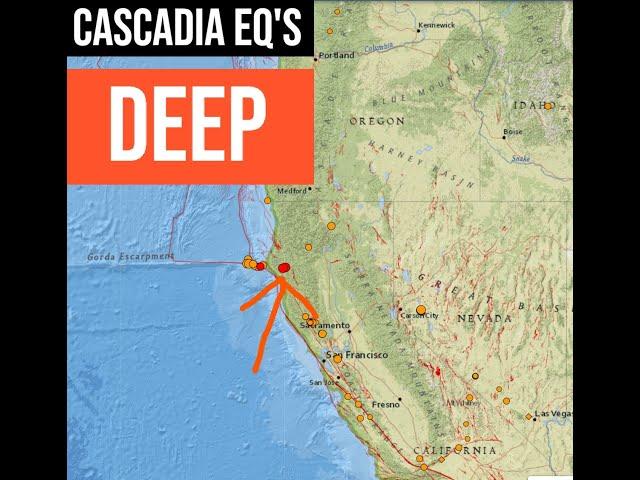 4.0 and 3.3 Deep Earthquakes in the Cascadia Subduction Zone Northern California. Monday 12/16/2024