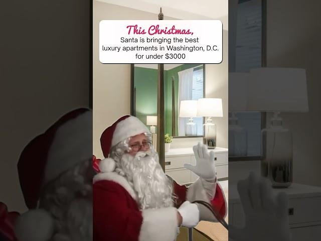 Look what Santa is bringing!!! Luxury apartments in Washington DC #shorts #studyabroad #usa #santa