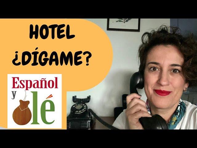 CONVERSACIÓN TELEFÓNICA para RESERVAR un HOTEL en Español. (How to book a hotel room in spanish)