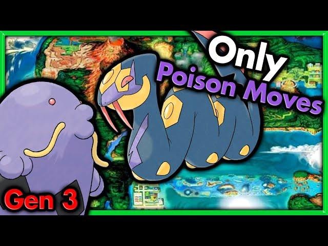 Hardest Challenge of the Year 2022!  Can I Beat Pokemon Emerald with ONLY Poison Moves?