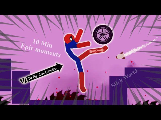 10 Min Best falls | Stickman Dismounting funny and epic moments | Like a boss compilation