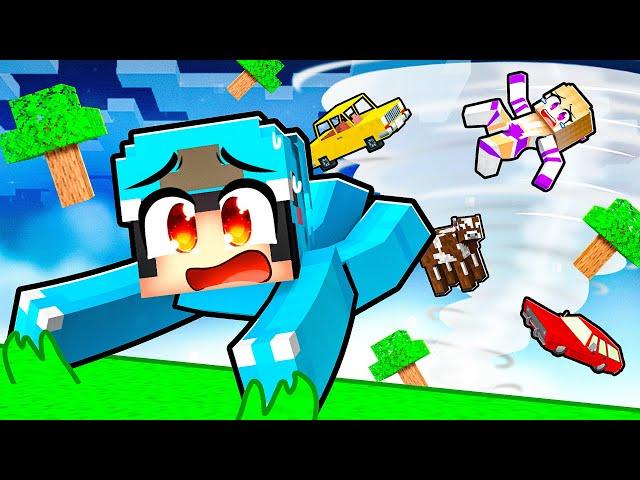 Surviving A TORNADO In Minecraft With Crazy Fan Girl!