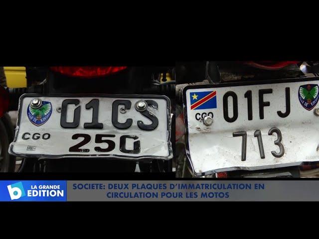 Société: Deux plaques d’immatriculation en circulation pour les motos