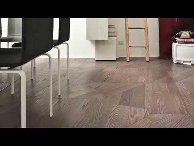 Listone Giordano Slide, geometric wooden flooring.