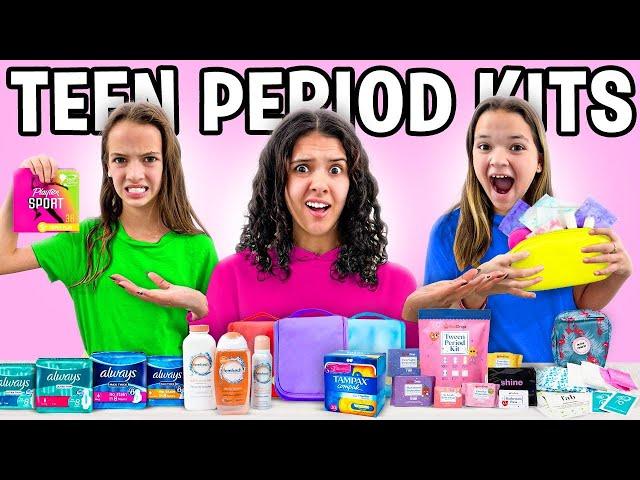 i Bought My SiSTERS the ULTiMATE PERiOD Survival KiTs! [TEEN GiRLS Period Talk]