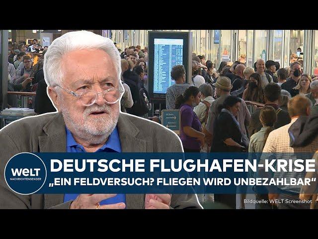 FLUGHAFEN-KRISE: „Feldversuch? Autofahren wird schwierig. Fliegen unbezahlbar. Bahn wird Abenteuer“