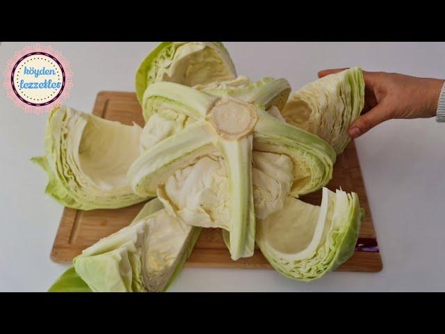 It doesn't exist anywhere else. Cut the cabbage this way and cook it. and the result is incredible.