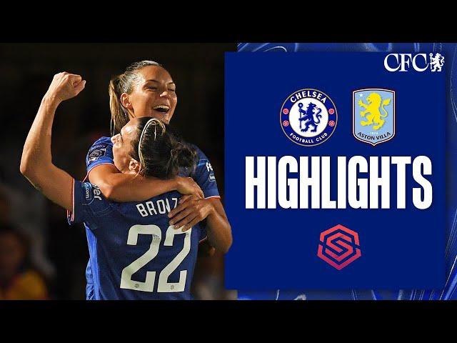 VICTORIOUS start to WSL campaign! | Chelsea Women 1-0 Aston Villa Women | HIGHLIGHTS | WSL 24/25