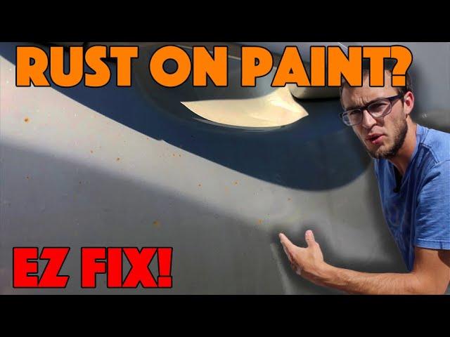 How To: Fix Tiny Rust Spots on White Car with Clay Bar - Industrial Fallout Rail dust