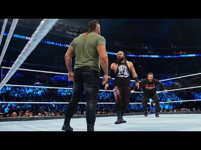 The Monster Braun Strowman attacks The Bloodline & save Sami Zayn Roman Reigns is Back vs Solo Sikoa