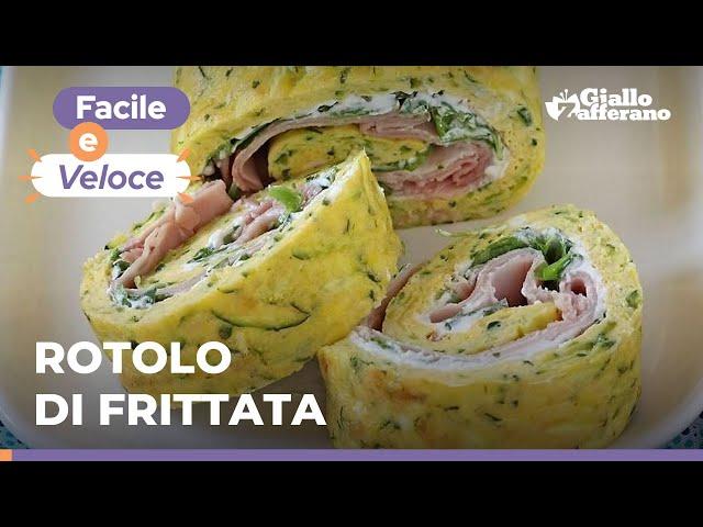 OMELET ROLL WITH ZUCCHINI AND HAM – Quick and easy recipe! 