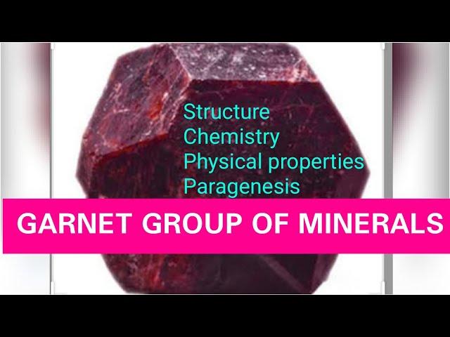 GARNET GROUP OF MINERALS