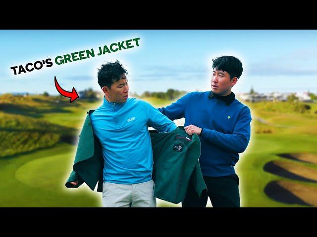 I challenged TACO GOLF for his GREEN JACKET