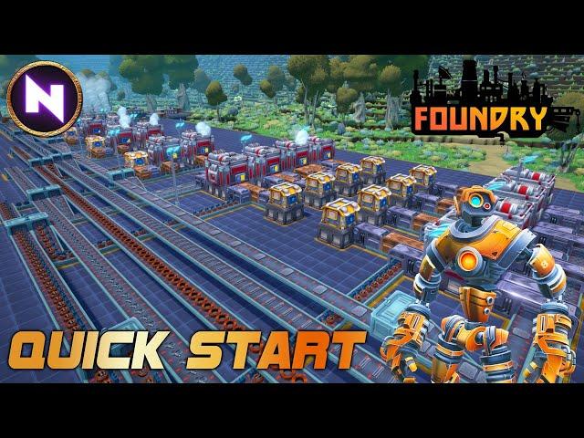 Getting The BEST START In FOUNDRY Early Access | New First Person Voxel Factory Game #ad