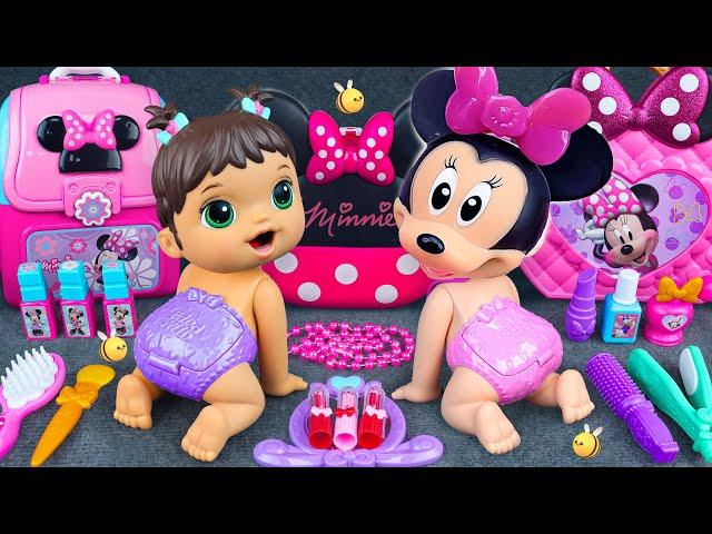 48 Minutes Satisfying Minnie Mouse Makeup Set Toys , Unboxing Disney Collection | Tana Unboxing ASMR