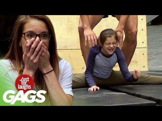 Little Girl is Forced to Do the Splits