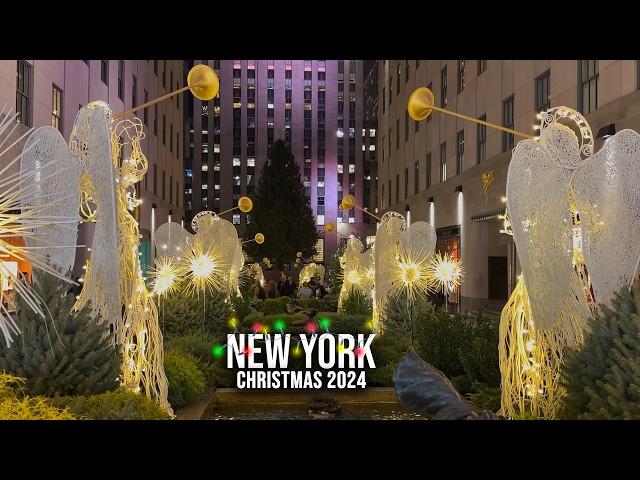 NYC Christmas Walk 2024 5th Avenue NYC Christmas Decoration Rockefeller Center, Saks Fifth Avenue