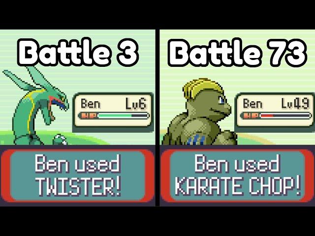 Pokemon Emerald but every battle my team is random