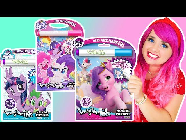 Coloring My Little Pony Magic Ink Coloring & Activity Game Books | Imagine Ink Magic Reveal Markers