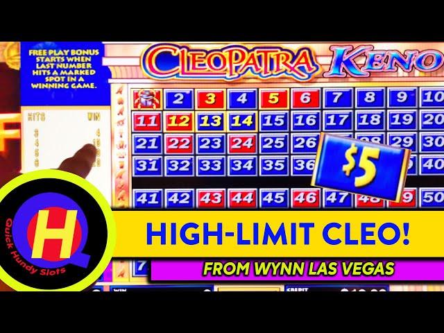 High-Limit Cleopatra KENO from Wynn! $10 Draws #KENONATION