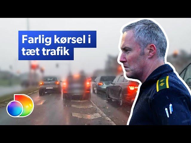 Flugtbilist kører sindsygt i tæt trafik | Politijagt | discovery+ Danmark