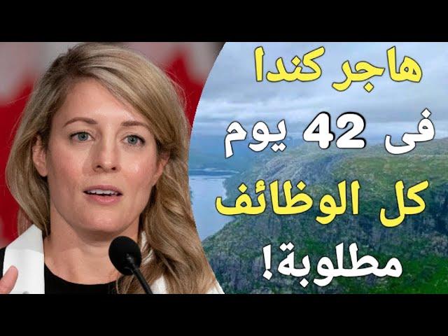 مفاجأة قوية جدا فى 2025 ، هتدخل كندا بدون عقد عمل نهائي ، مفيش عقد عمل مطلوب ابدا